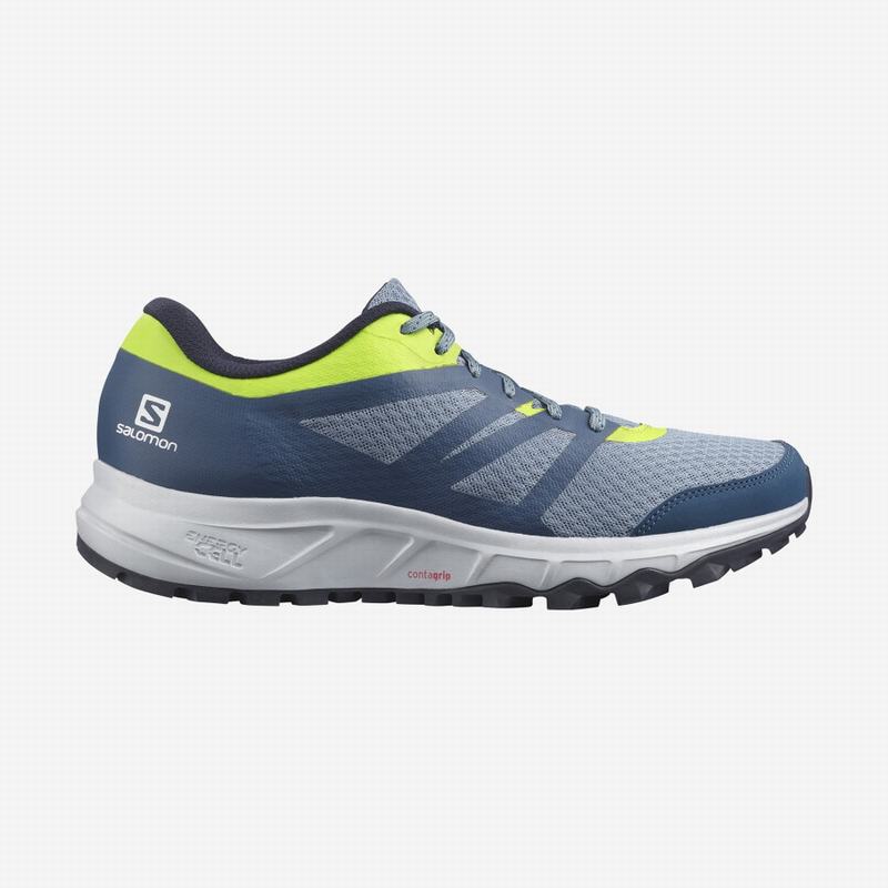 Salomon Singapore Mens Trail Running Shoes - TRAILSTER 2 Blue Grey/Navy | 39746-XUSD